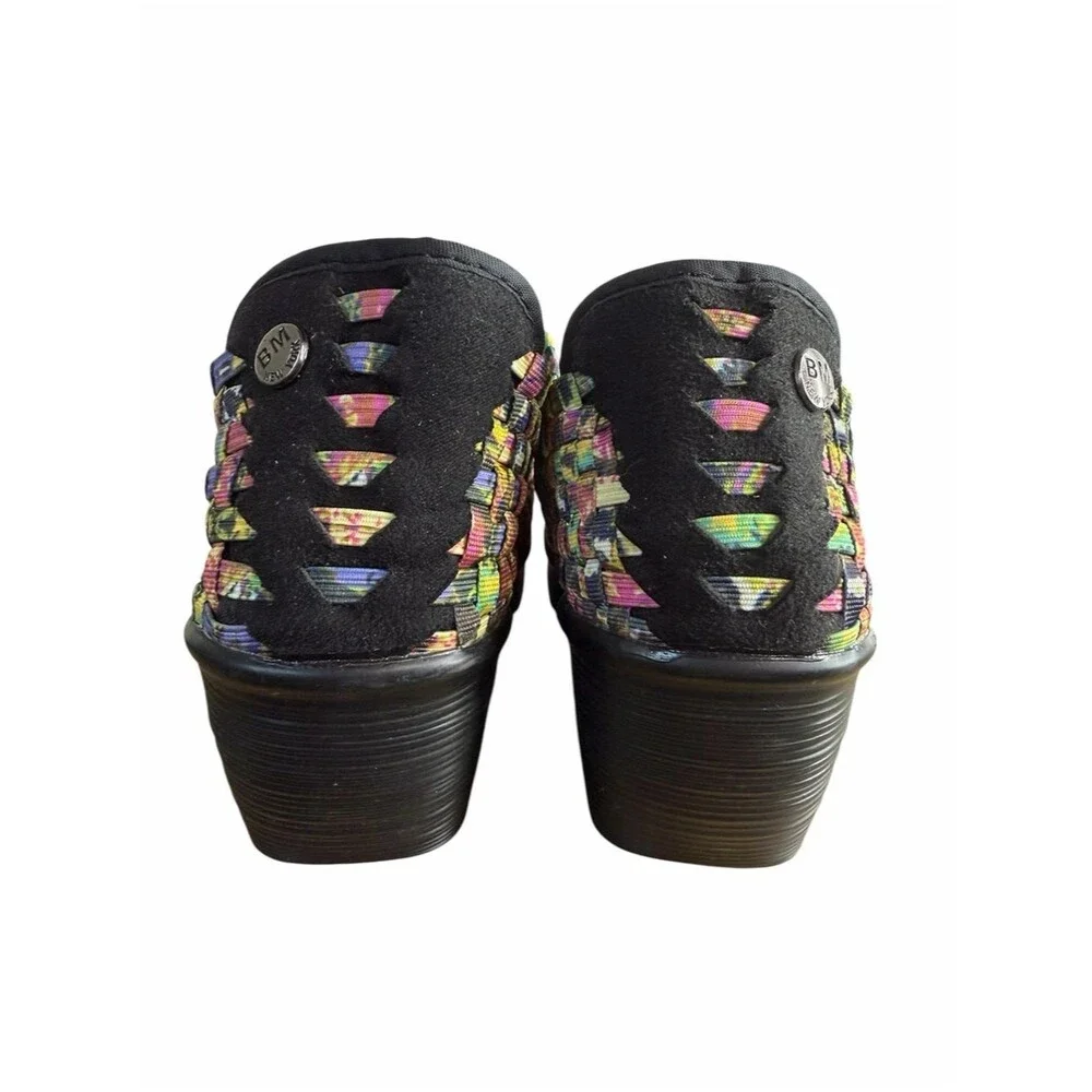 Bernie Mev Lulia Wedge Shoes Womens EU 38/8M Colorful Woven Slip On Platform